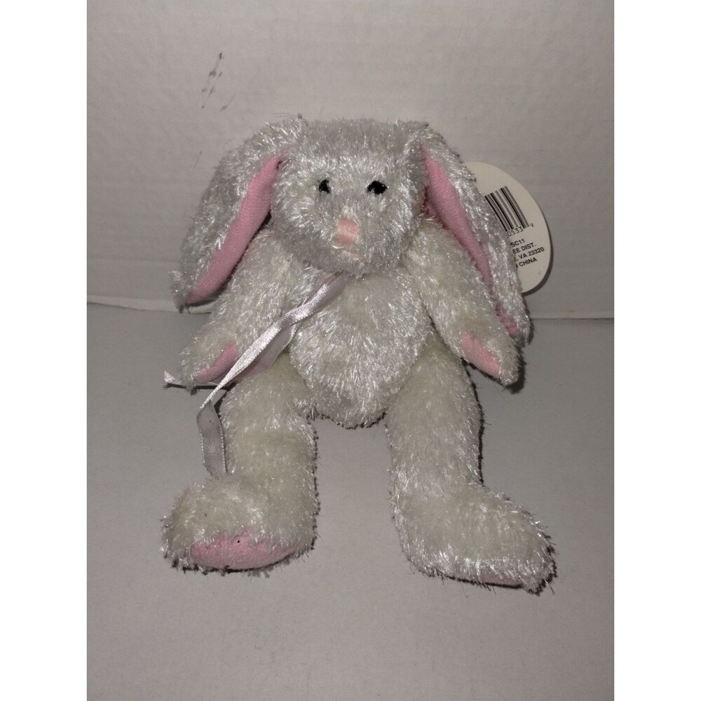 White Four Star International Trading Co  7" Bunny Rabbit Plush
